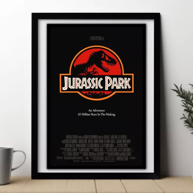 Classic 1993 Jurassic Park Movie Print - Print Poster Wall Art - Free Shipping