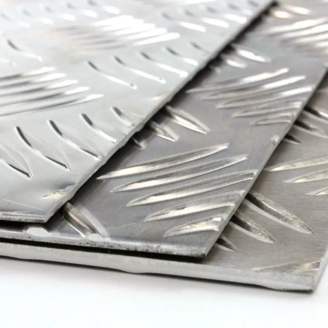 Aluminium Tread Chequer Kick Plate Treadplate 5 Bar Sheet various sizes