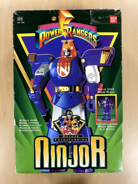 BANDAI TRANSFORMER MIGHTY Morphin Power Ranger Ninjor Robot Blue ...