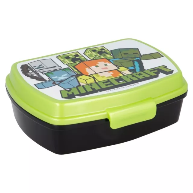 Minecraft LUNCH BOX scatola colazione porta PRANZO MERENDA sandwich scuola