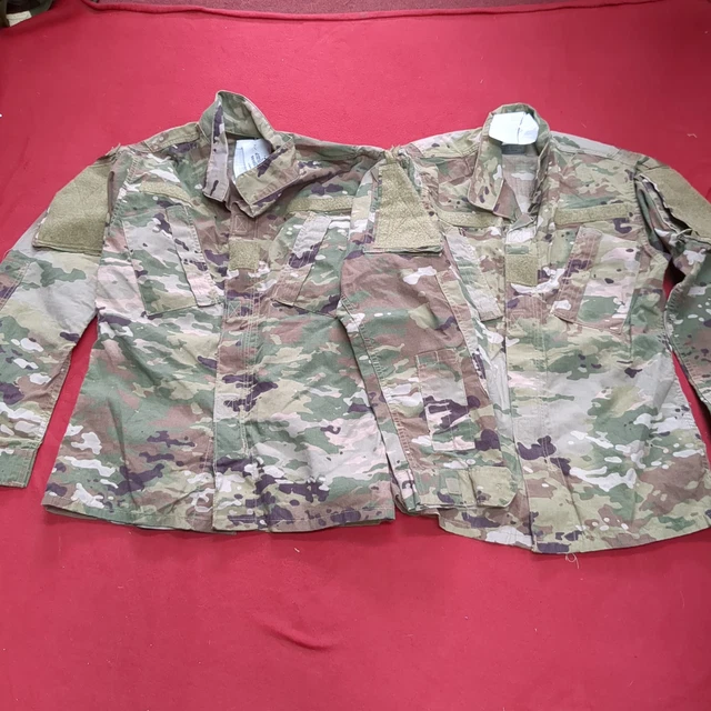 *Lot of Two* US Army X-Small Regular Multicam OCP Uniform FRAC Top Good Conditio