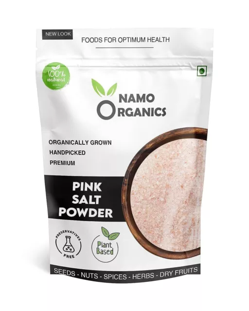 Polvo de sal de roca rosa del Himalaya natural y orgánico para una cocina saludable 2 kg