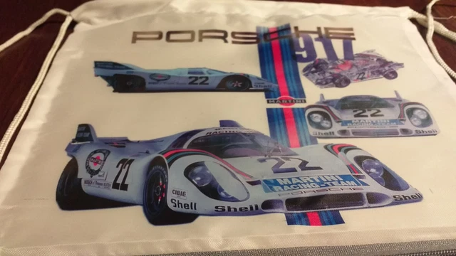 Porsche 917 Martini Racing Livery fabric totem gym bag 50 cm NEW