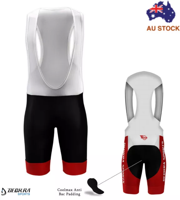 Mens Cycling Bib Shorts Padded Summer Team Racing Bicycle Biking Shorts Stretchy
