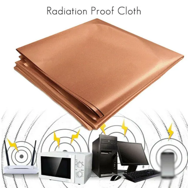Tela oro cobre + níquel radiación RFID bloqueo de tela nuevo útil