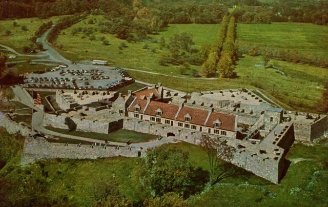 Fort Ticonderoga New York NY Aerial View Postcard