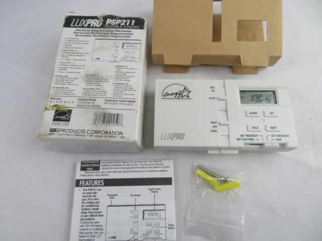 LUXPRO PSP211 Programmable Thermostat Heating and Cooling