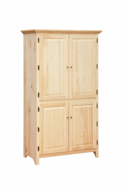 NEW AMISH Unfinished Solid Pine | Extra Large Pantry Cabinet | Rustic Handmade!