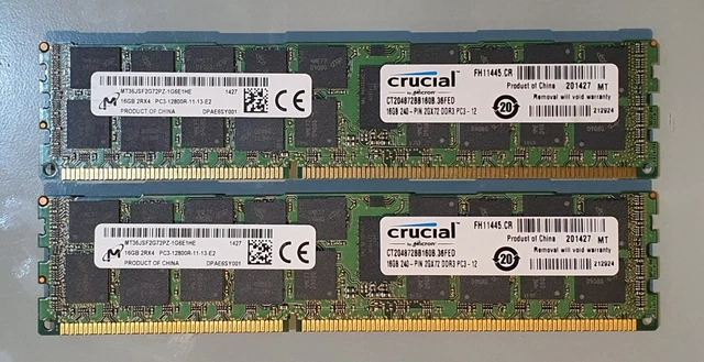 Memoria RAM Server RDIMM Micron MT36JSF2G72PZ-1G6 16GB PC3-12800 - Foto 12