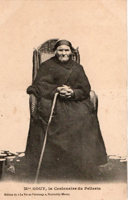44 Cpa Debut 1900  Mme Gouy La Centenaire Du Pellerin