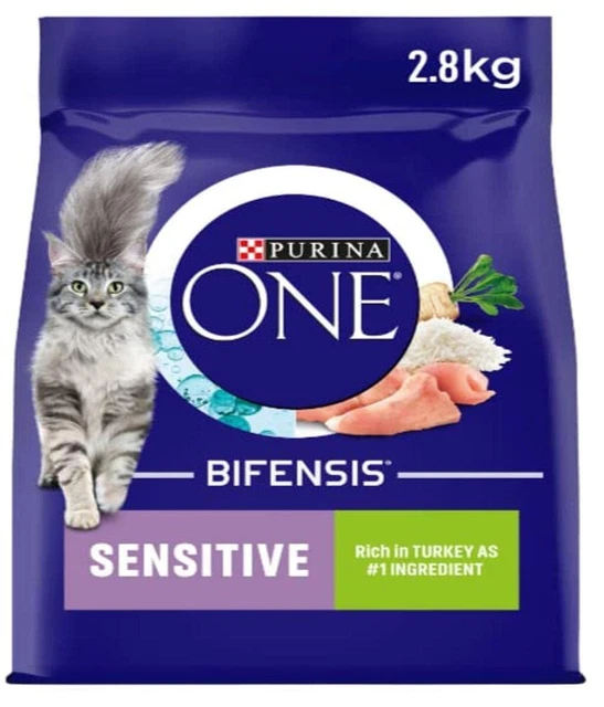PURINA ONE SENSITIVE Dry Cat Food With Turkey Rice