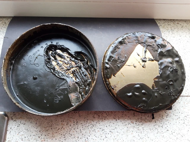 Alte Blechdose Castrol Kettenfett , Tankstelle  ,Werkstatt,  Oldtimer 5