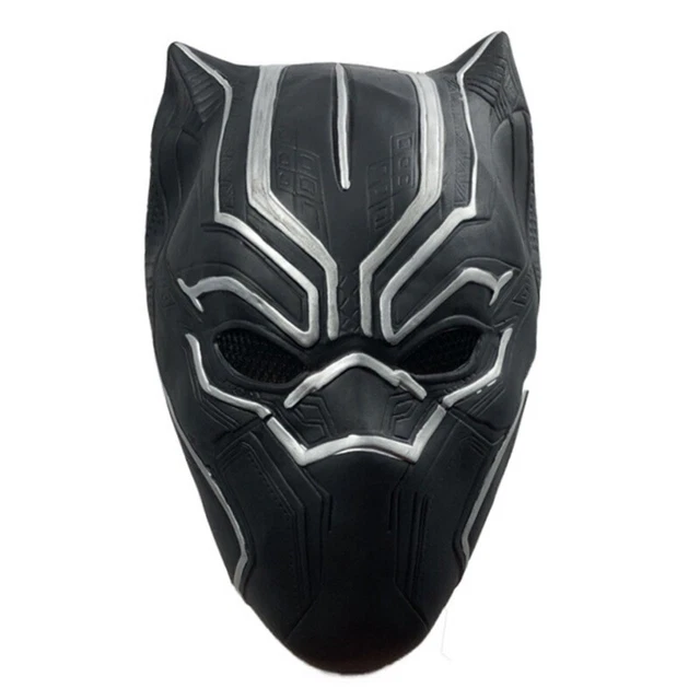 Black Panther Mask Head Cover Captain America Halloween Party Performance Prop