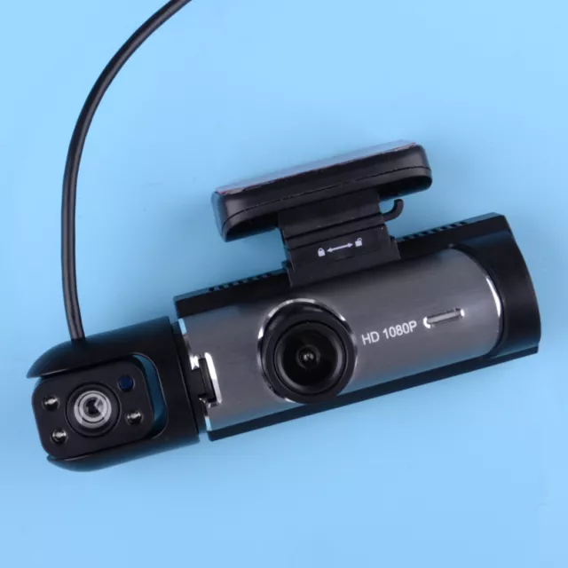 Car DVR Dual Dash Cam Camera Front Inside Video Recorder 3.16'' HD 1080P