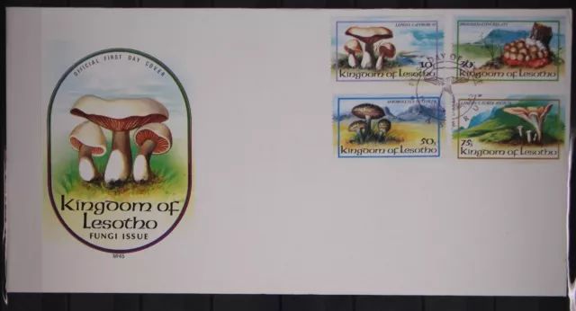 Lesotho 411-414 postfrisch als FDC / Pilze #GC228