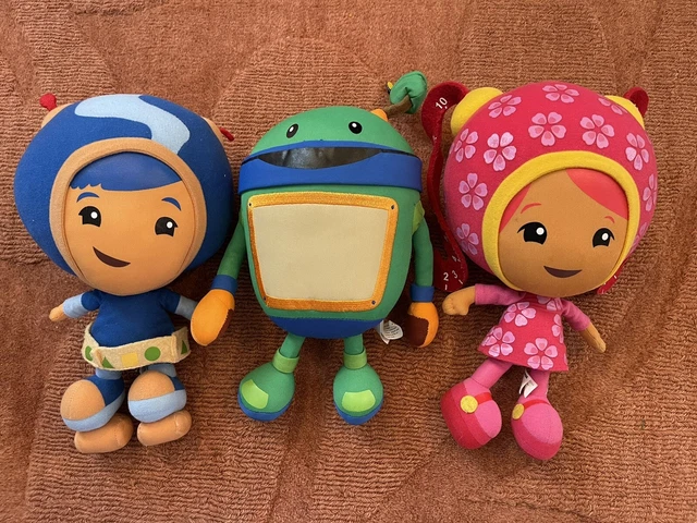 Nickelodeon Nick Jr Team Umizoomi Stuffed Plush Doll Set Lot 3 Milli Geo Bot 12”