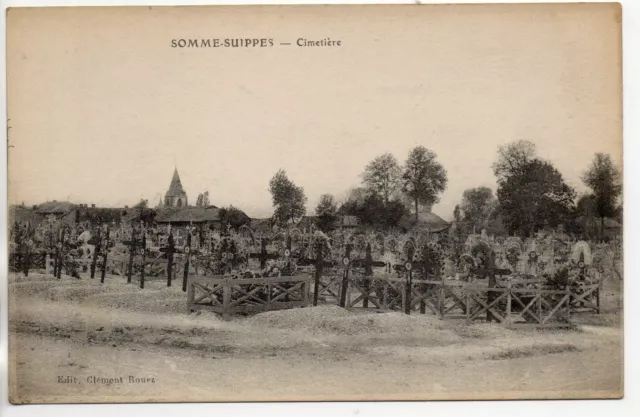 SOMME SUIPPES - Marne - CPA 51 - cimetiere militaire 2