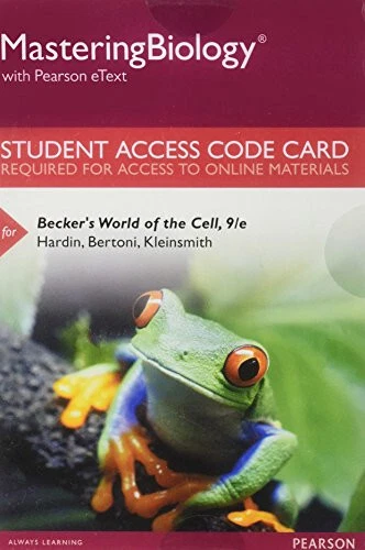 Mastering Biology eText Standalone Access Card Becker's World of the Cell 9th