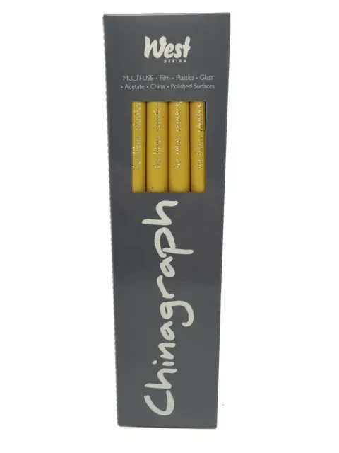 West Design Chinagraph Pencils (previously Royal Sovereign) Pack of 12 Yellow