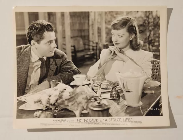 Bette Davis Orig. 1946 Vintage Photo.  A Stolen Life. Glenn Ford