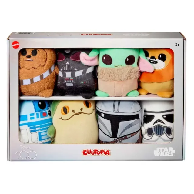 Disney Star Wars 5” Cuutopia Plush Ornament 8 Pack Set Squishmallow
