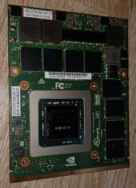 NVIDIA Quadro M3000M N16E-Q1-A1 GDDR5 4 Go - Accessoires informatique