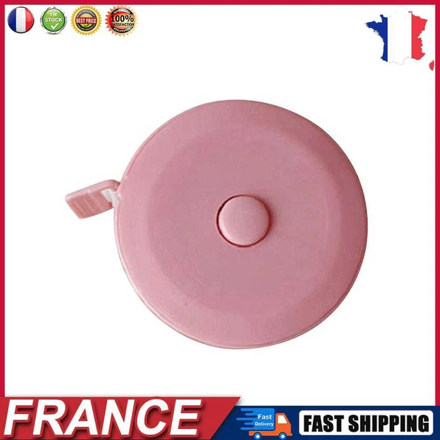 2m Retractable Measure Tape Kid Height Size Gauge Measurement Ruler (Pink) fr