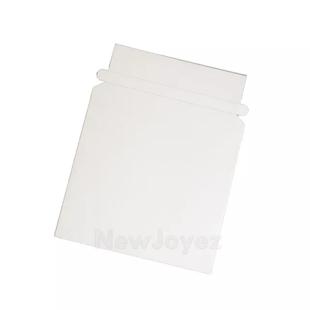 50 PK 6 3/8 x 6 Inches CD White Cardboard Mailer Envelope with Self Seal Strip