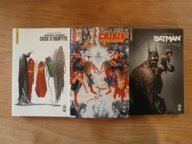 Lot 3 BD DC Comics - JUSTICE LEAGUE / CRISIS ON INFINITE EARTH - Urban Nomad VF