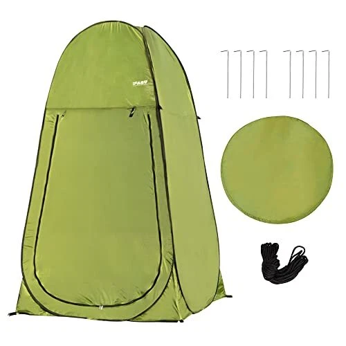 Camping Shower Tent 7FT Instant Pop Up Privacy Tents, Portable Toilet Tent