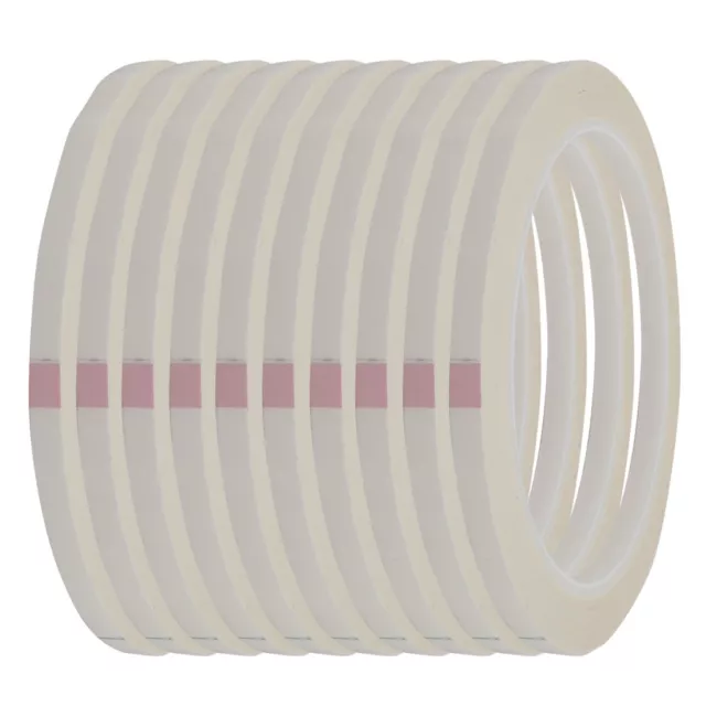 4mm Width 50m Long Single Sided Strong Self Adhesive Mylar Tape White 10pcs