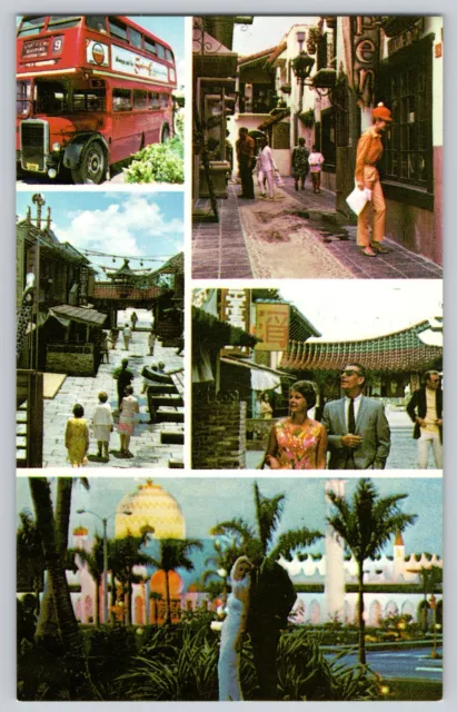 Postcard Bahamas Grand Island King's Inn & Gold Club Multi View Vacation Vintage