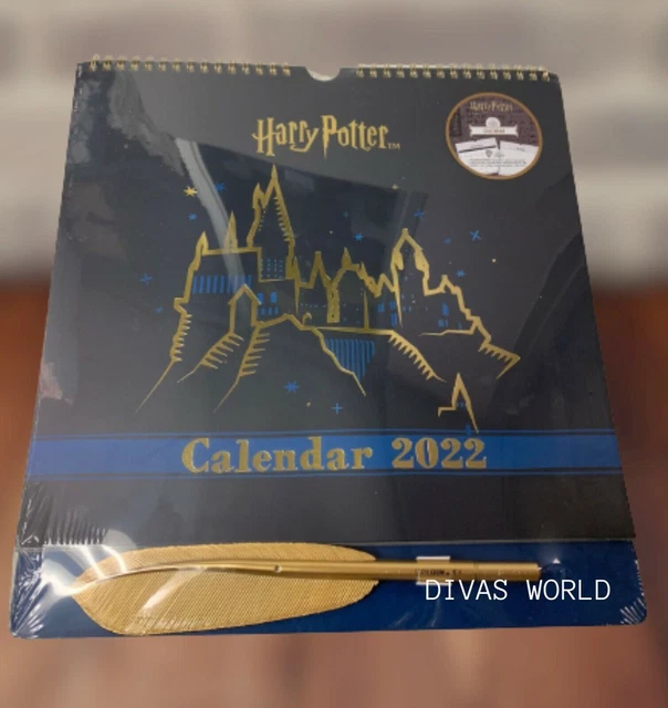 HARRY POTTER CALENDAR With Quill Pen Hogwarts 2022 Planner Calendars