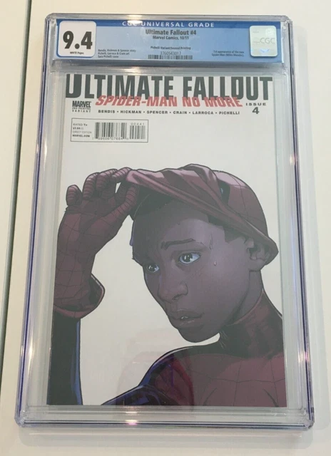 Ultimate Fallout #4 CGC 9.4 2nd Print 1st Miles Morales Pichelli Variant Marvel