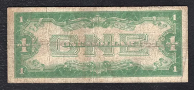 Fr. 1600* 1928 $1 One Dollar *Star* “Funnyback” Silver Certificate Currency Note 2