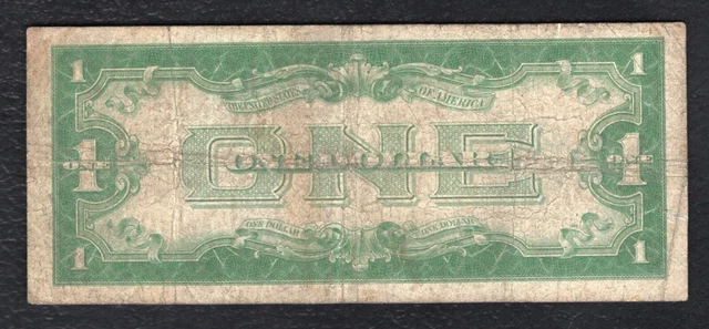 Fr. 1600* 1928 $1 One Dollar *Star* “Funnyback” Silver Certificate Currency Note 2