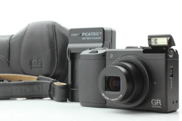 [MINT w/case]SH:3275 Ricoh GR Digital III 10.0MP Compact Black Camera From JAPAN