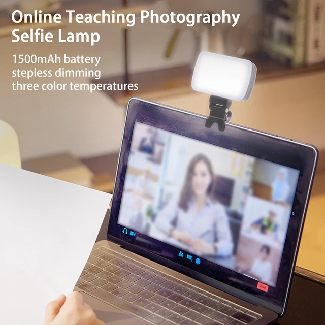 Fill Light Stepless Dimming Fill Light Reading Video Conference Lamp 110-240V