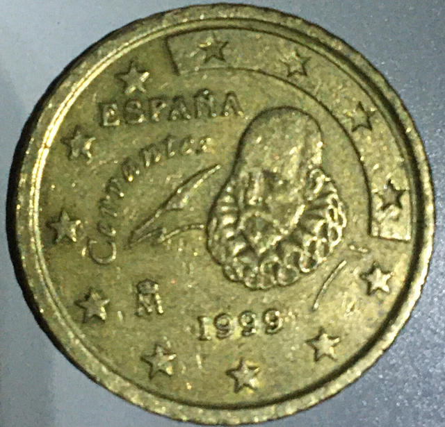 50 CENT EURO Münze SPANIEN Cervantes 1999 Sammlerm.( Prägefehler) EUR 1.650,00 PicClick DE