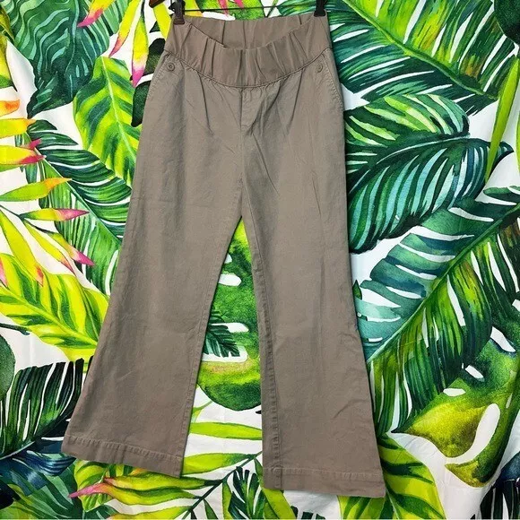 Gap Maternity Sz 8 Classic Boot Cut Low Rise Khaki Teacher Office Casual Pants