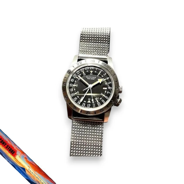 MONTRE-BRACELET HOMME GLYCINE Airman Vintage The Chief GMT 40mm