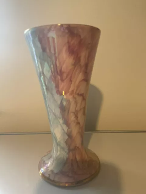 J. Fryer & Sons Tunstall Old Court Ware Vase 1955+ Hand Painted in England 2
