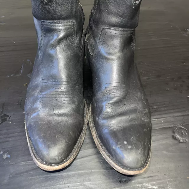 vintage mens black frye boots 10 D