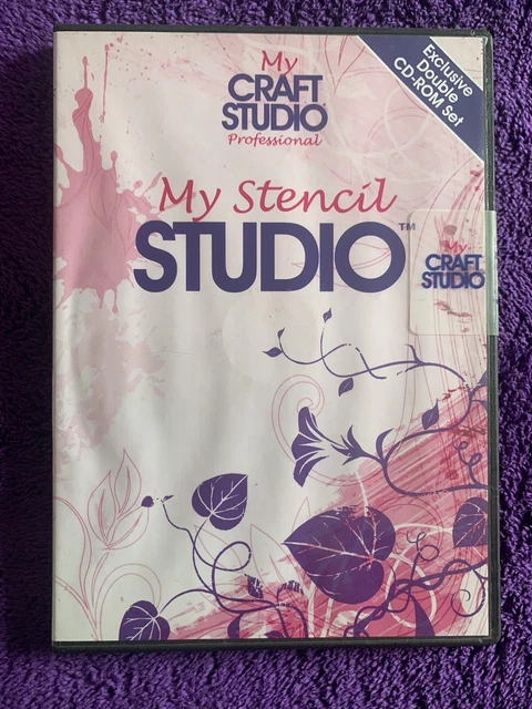 Nuevo y sellado My Studio Craft Studio Professional My Stencil Studio 2 x CD-ROM