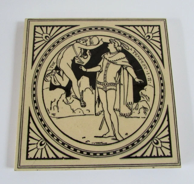 VTG Minton's China Works Stoke on Trent  THE TEMPEST 6" Tile