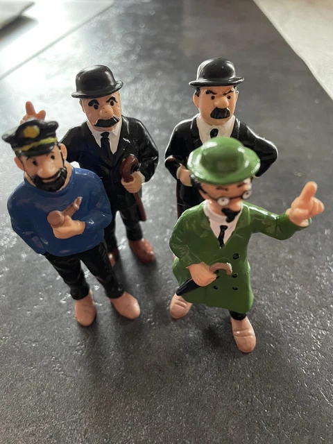 Lot De 3 Figurines En Plomb Tintin - Haddock Et Tournesol - Hergé (sans Boîte)