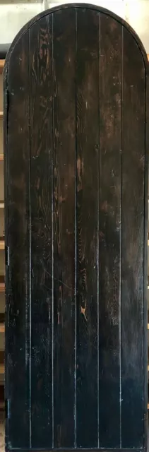 Rustic reclaimed lumber arched door solid wood storybook castle winery pre hung 2