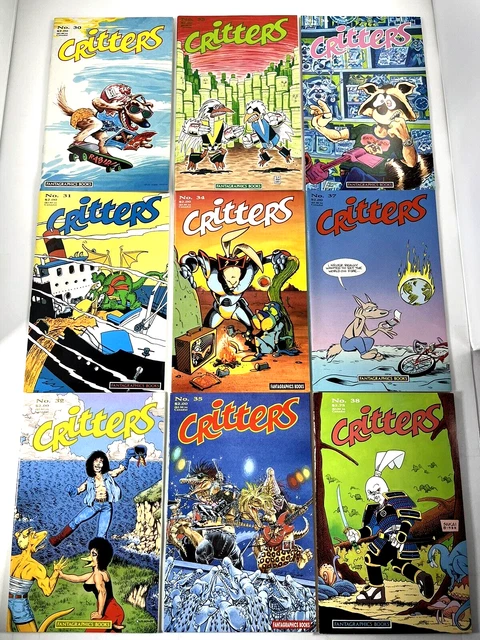 Lot Of 47 Critters #1-50 Complete Set(-4) Fantagraphics Early Usagi Yojimbo 1986 3