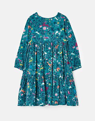 Joules Girls Amora Tiered Woven Dress 2-12 Years - Grnwdlnd