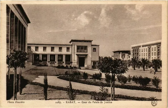 CPA AK MAROC RABAT - Cour du Palais Justice (280634)